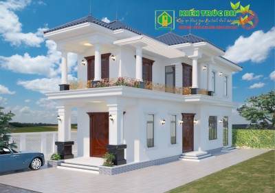 Mẫu nhà 2 tầng phong cách tân cổ điển Mr Dung Quảng Ninh Quảng Xương